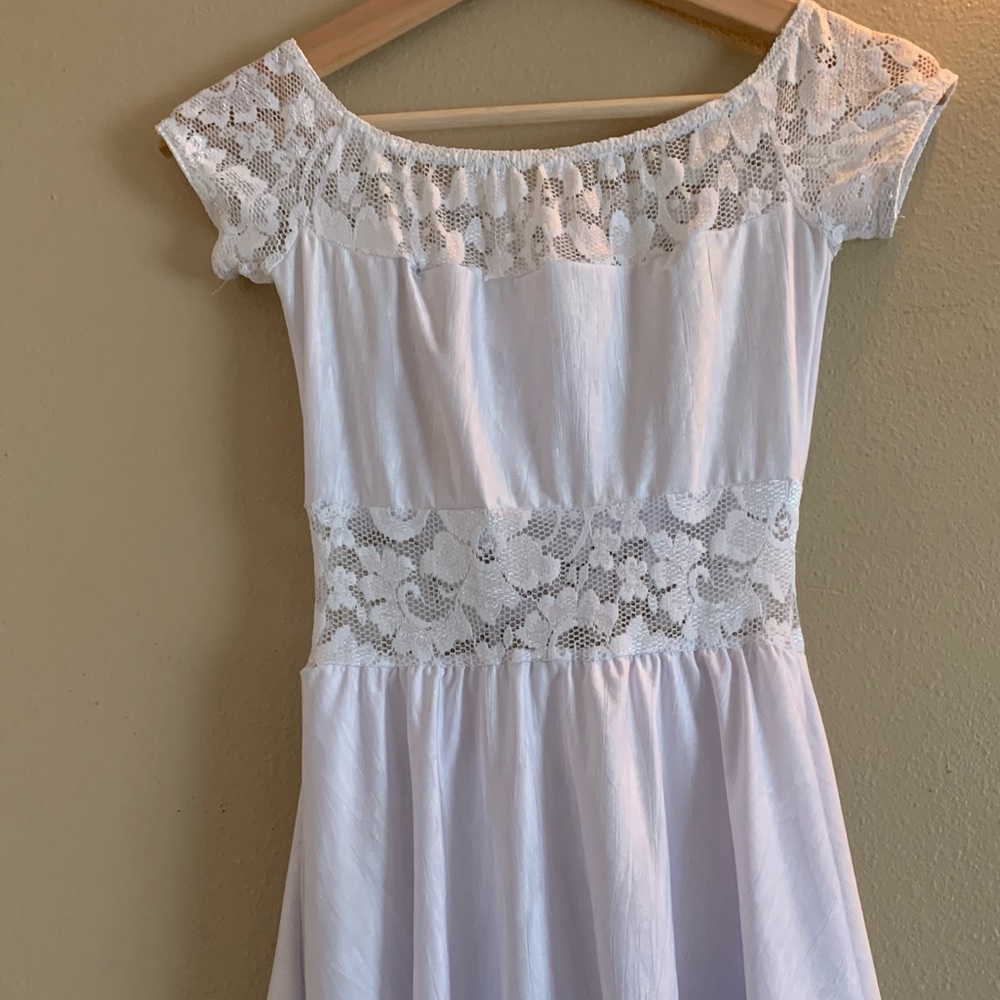 White lace dress